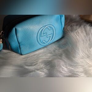 ⭐️GUCCI SOHO Turquoise cosmetic bag